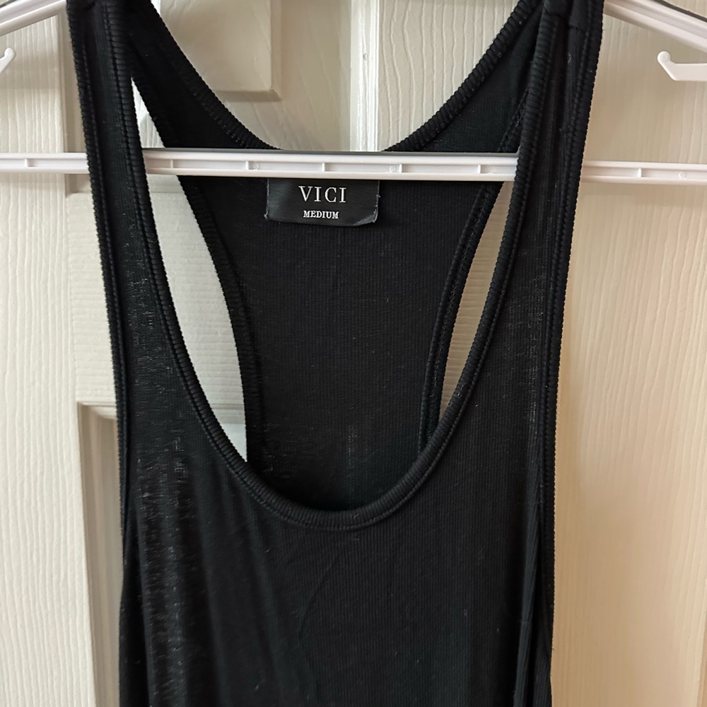 Vici Black Tank Top Dress